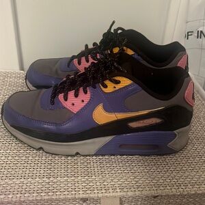 Air Max 90 ACG Size 7Y Nike QS Purple Grey Yellow 2020 CN1080-500